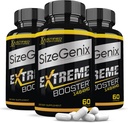 Justified Laboratories (3 Pack) Sizegenix Men’s Health Supplement 1484mg180 Capsules
