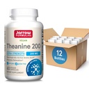 Jarrow Formulas Extra Strength Theanine 200 mg, Suplemento dietético que promueve la relajación, suplemento de aminoácidos para el apoyo a la relajación, 60 cápsulas de verduras, 60 días de suministro, paquete de 12