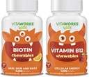 Niños Biotina 5000mcg Chewables + Vitamina B12 Chewables Bundle