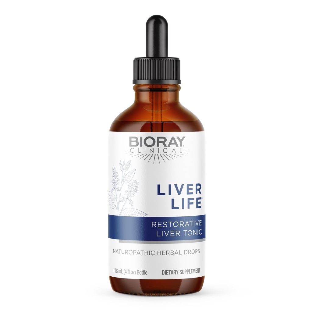 BIORAY Vida clínica - 4 fl oz - Fortalece la estructura del hígado " Función - No GMO, Vegetariano, Gluten Gratis