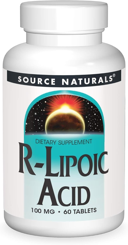 Fuente Natural R-Lipoic Acid, 100mg - 60 Tablets