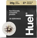 Huel Vegan Protein Powder ← Vanilla ← Nutrición completa Silencio 20g Protein Powder ← 100% Plant-Based  27 Vitaminas &amp; Minerales, Gluten Free, Non-GMO, Lactose Free ← 26 Servings