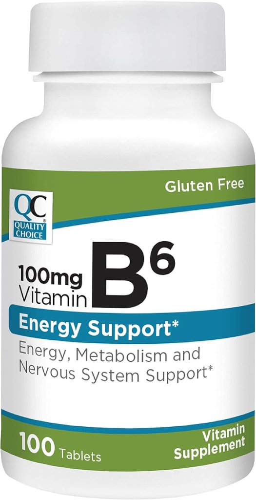 Opciones de calidad Vitamina B6 100 mg, 100 tabletas