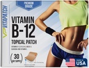 Premium Grade B12 Patches 30 Day Supply B12 Patch – Made with Vitamin B12 Methylcobalamin for Energy & Vitamin Guarana - 100% Made in The USA