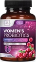 Probióticos para Mujeres Apoyo a la Salud Digestiva - 60 Billones Probiótico de Mujeres CFU, 16 Strains, para pH Balance, Apoyo Vaginal con Arándano para la Salud Gut, Apoyo urinario e inmunológico - 60 cápsulas