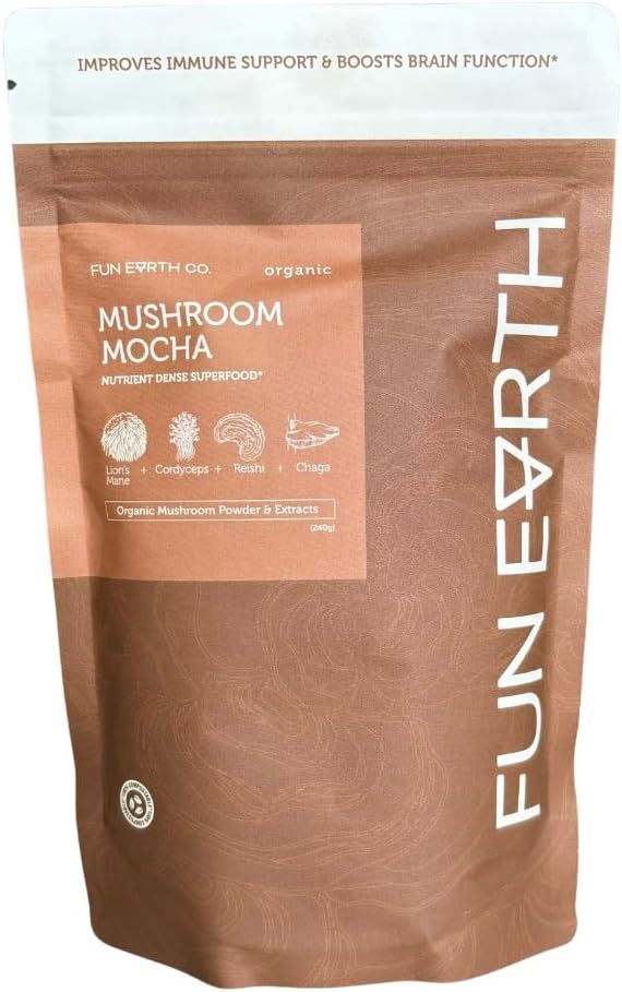 Co. Mushroom Mocha TENIDO Mushroom Suplemento ANTE Lions Mane Powder Chaga Cordyceps Reishi ANTE Adaptogens ANTE Cacao Powder Vanilla ANTE 8.47 Ounce Bag TEN 30 Servings ANTE Immune Support