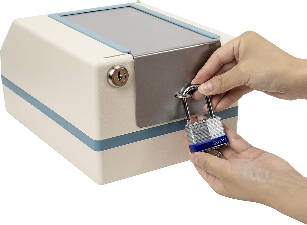 e-Pill CompuMed Safe - Dispensador automático de manguito resistente Tamper - Cubierta de seguridad metálica