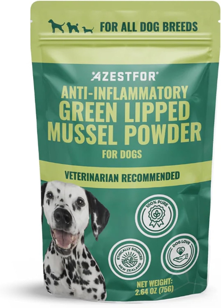 Azestfor Anti-Inflammatory Green Lipped Mussel for Dogs Powder