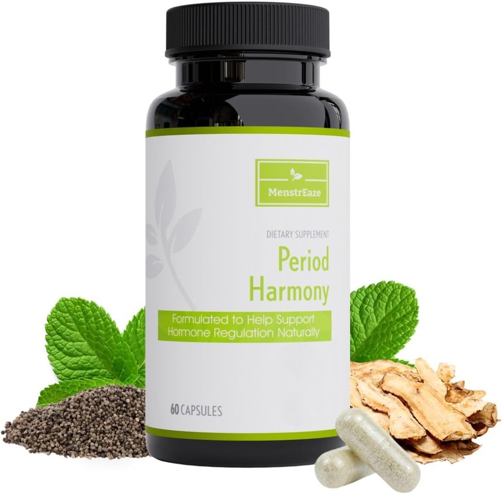 Equilibrio hormonal para Mujeres, Apoyo a la Mujer, Apoyo a la Menopause " PMS, con Cohosh Negro, Vitex Berry " Dong Quai - 30 Serviciones