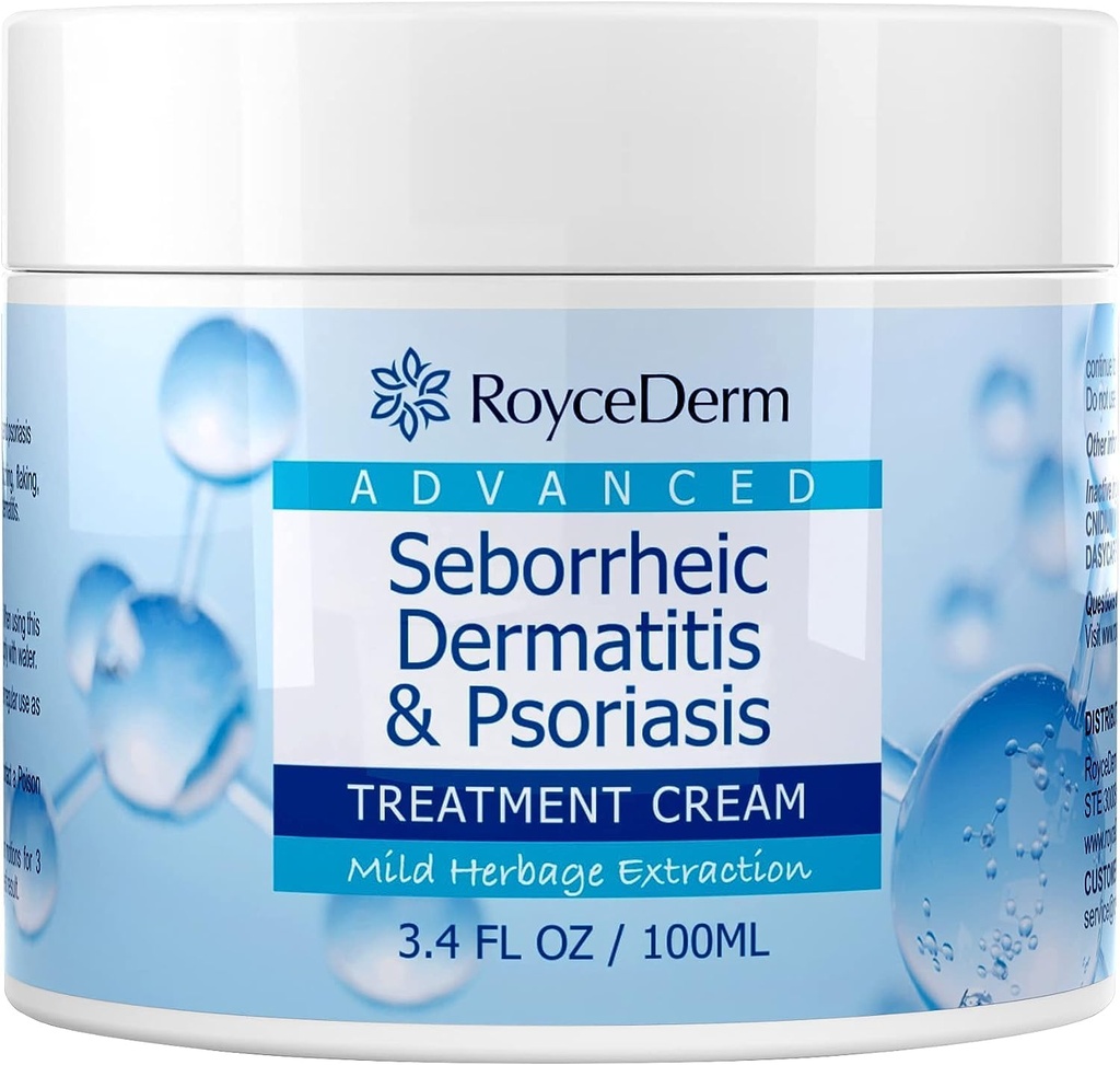 Dermatitis seborreica de Roycederm Crema, Tratamiento del cuero cabelludo para la psoriasis, Folliculitis, cuero cabelludo, caspa, crema anti Itch para el alivio calmante