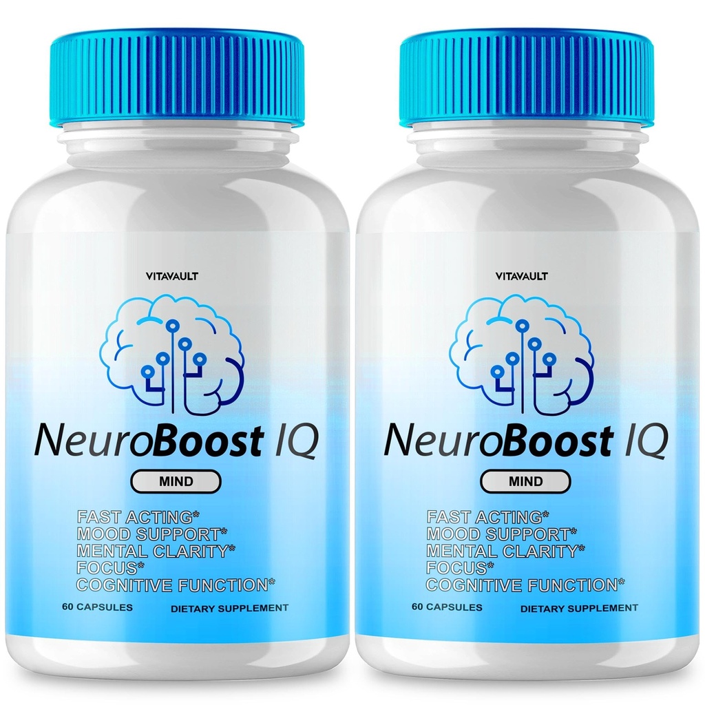 (2 Pack) Cápsulas IQ NeuroBoost: Mejora tu memoria y salud cerebral con nuestro suplemento de IQ Neuro Tech