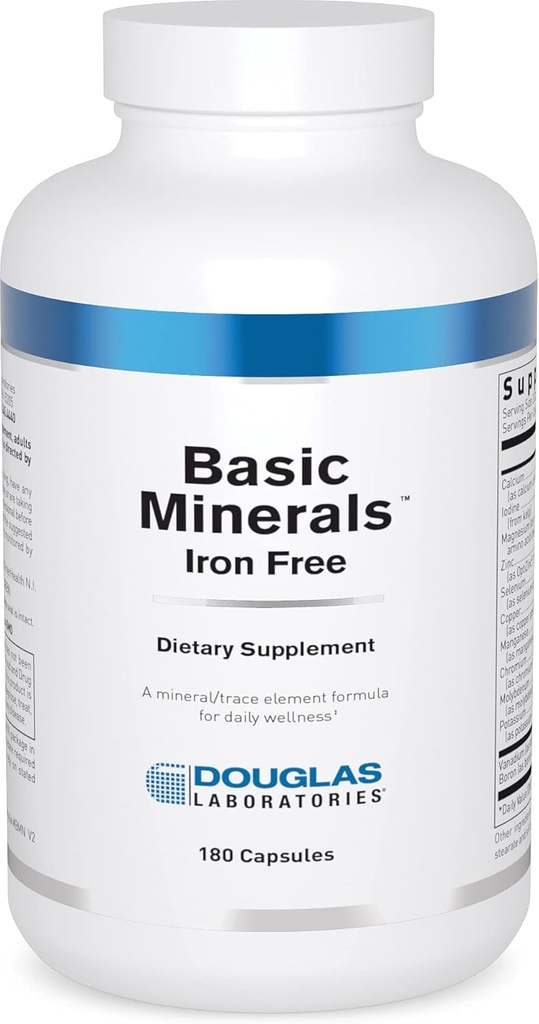 Douglas Laboratories Basic Minerals ← Iron Free Mineral/Trace Element Fórmula para apoyar la salud general