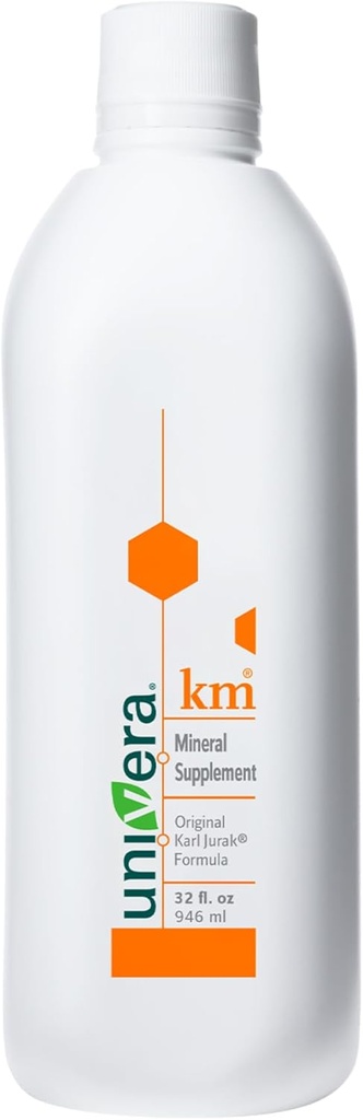 Univera km, Liquid Potassium Supports, 32 fl oz (1PK), Body's pH Blood Balance, Original Karl Jurak fomula, Earthy Taste (30-Day Supply)