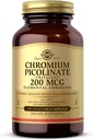 Solgar Chromium Picolinate 200 mcg, 180 cápsulas vegetales - Soportes Metabolismo saludable de azúcar en sangre - No GMO, Vegan, Gluten Gratis, Dairy Free, Kosher - 180 Servimientos