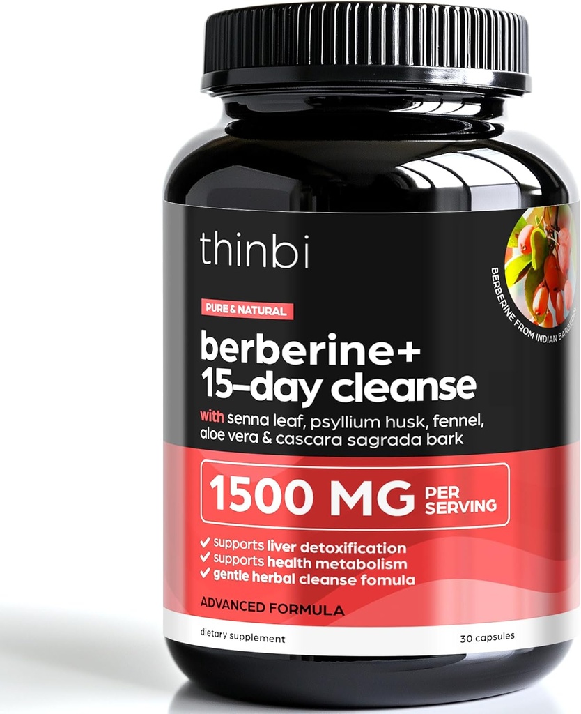 Advanced Ketogenic Colon Cleanse with Berberine 1500mg – 15 Day Parasite Detox for Men &amp; Women – Extra Strength Formula with Senna Leaf for Rapid Constipation Relief, Gut Health & Bloating Reduction