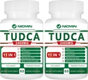 TUDCA Suplementos 2400MG, Complejo de Salas Bile para Detox Liver &amp; Gallbladder Cleanse, Anti-Aging for Men and Women, Digestive Health 120 Capsules