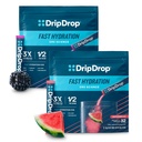 DripDrop Hydration - Electrolyte Powder Packets - Watermelon & Berry - 64 Conde