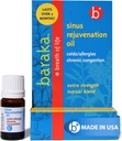 Baraka Sinus Rejuvenation Oil – Blend of 6 Organic Essential Oils for Clear Nasal Breathing, Eases Sinus Pressure, &amp; Offers Relaxing Nasal Health Support ← Ideal para uso diario – 4ml (1-Pack)