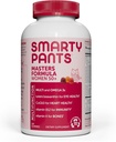 SmartyPants Multivitamin Gummy for Women 50 and Over: Omega 3 Fish Oil (EPA/DHA), Methylfolate, CoQ10, Vitamina D3, C, Vitamina B12, B6, A, K & Zinc, Biotin, Gluten Free, 120 Conde (30 Day Supply)