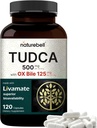 TUDCA 500mg con OX Bile 125mg Por Serving, 120 Capsules – Bile Salts Support, High Absorption Livamate Fórmula ¦ Liver Cleanse Detox &amp; Repair Suplemento confidencialidad Natural Bitter Taste – Third Party Tested