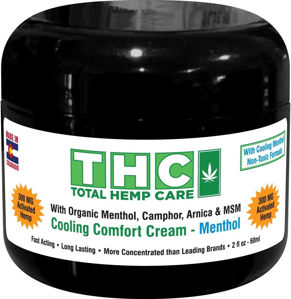 300mg Crema total de cáñamo de cáñamo - Conjuntos &amp; Crema relajante muscular con Arnica, MSM, Extracto de aceite de cáñamo, " 7 aceites esenciales - Absorbamiento rápido y no grasoso para atrás, cuello, codos, rodillas, cadera, 2 oz