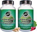 Cápsulas Nopal Cactus - Congelar Prickly Pear Extracto - Suplemento de fibra para la salud metabólica - Rico en Betalains & Nitrates - No GMO - 120 Cápsulas Veggie (2 Botellas)