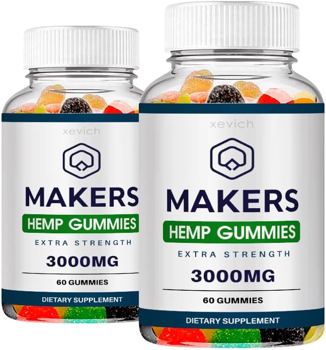 Marcadores de cáñamo - Marcadores de cáñamo Gummies (2 Pack, 120 Gummies)