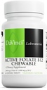 DAVINCI Labs Active Folate B12 Chewable - Dietary Supplement to Support Heart Health, Healthy Nerves, Immune Function and Energy Production* - with Folate and Vitamin B12-60 Chewable Tablets