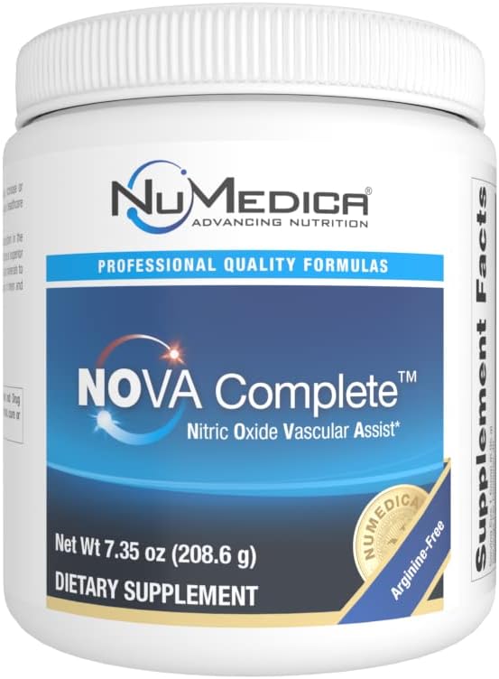 NuMedica NOVA (Nitric Oxide Vascular Assist) Complete - 7.69 oz (218.04 Grams) - Natural Black Cherry Falvor. Boosts Nitric Oxide Production for Enhanced Circulation in Men &amp; Women.