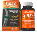 X Ray Dol Triple Acción Conjunto Apoyo Suplemento con Glucosamina 1500mg, Condroitina 800mg, MSM 750mg y 5X Vitamina D para Juntas Saludables, Bones & Cartilage - 60 Cuenta por Botella - 1 Pack