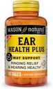 MASON NATURAL Ear Health Plus with B Vitamins, 50 Day Supply, Supports Normal Ear Health and Ringinging