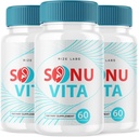 rize labs Sonu Vita Suplemento dietético, soporte auditivo Fórmula, maximum Strength Capsules, soportes Vida sana - Pack de 3(180 cápsulas)