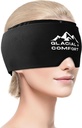 Glacial Comfort Migraine Relief Cap - Cold Therapy &amp; Compression for Headache Relief, Ajustable " Reutilizable, Freezable, Inodoro, no tóxico, cómodo Fit for All Head Sizes, Mothers Day Gift Idea.