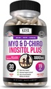 Kaya Naturals Myo &amp; D-Chiro Inositol Plus Soporte para Mujeres, Vitamina B8-30 Capsules