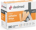 Bandages adhesivos flexibles Sterile Bandage Strips with Non-Stick Pad, Latex Free, Wound Care for First Aid Kit (280 Bandages)