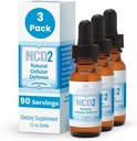 Waiora NCD2 Activated Liquid Zeolite Drops, Mix in Food/Drinks, Natural Body Cleanse &amp; Promote Immune Support, All Natural, pH Balance Zeolite Liquid Drops - 3 Bottles (0,5 oz. ea.) 270 serv.