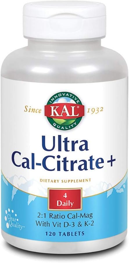 Kal Ultra Calcium Citrate Plus Tablets, 120 Cuenta