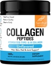 Sandhu's Collagen Peptides Powder WordPress4.9 oz Unflavored duración Grass-Fed Hidrolyzed Bovine Collagen ← Soporta Skin juvenil, cabello, uñas, movilidad y flexibilidad
