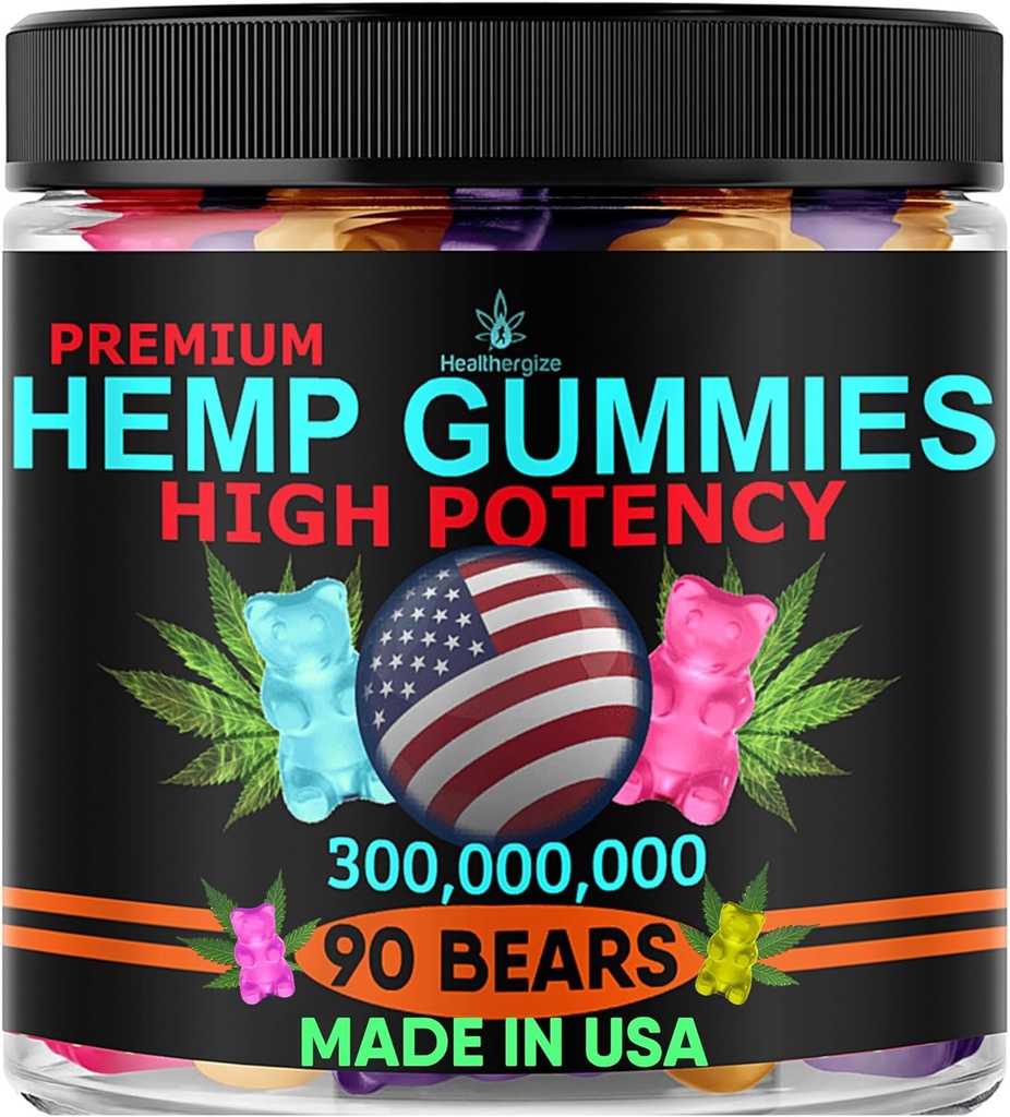 Hemp Gummy Edibles Calm Sleep-Support Peace and Relaxation-High Strength, Tasty Fruity Flavors-Made en Estados Unidos