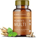 Mt. Angel Vitaminas - Daily Womens Multivitamin - Adult Fórmula con Hierro, Calcio, KSM-66 Ashwaganda, y una Potent Proprietary Herbal Blend of The Best Womens Vitamins - 60 Contar cápsulas
