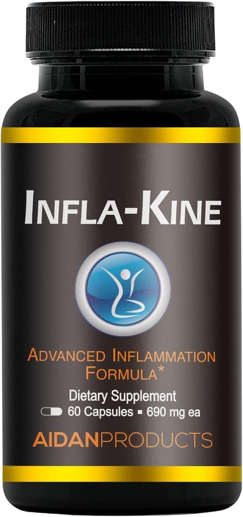 Suplemento de Infla-Kine, Extracto de Boswellia, BCM-95 &amp; Burdock Blend para soporte de movilidad conjunta, 60 cápsulas