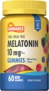 Sundance Melatonin 10mg Gummies for Adults ← 60 Conde ← Mixed Berry Flavor ← Vegan, Non-GMO, y Gluten Free Supplement