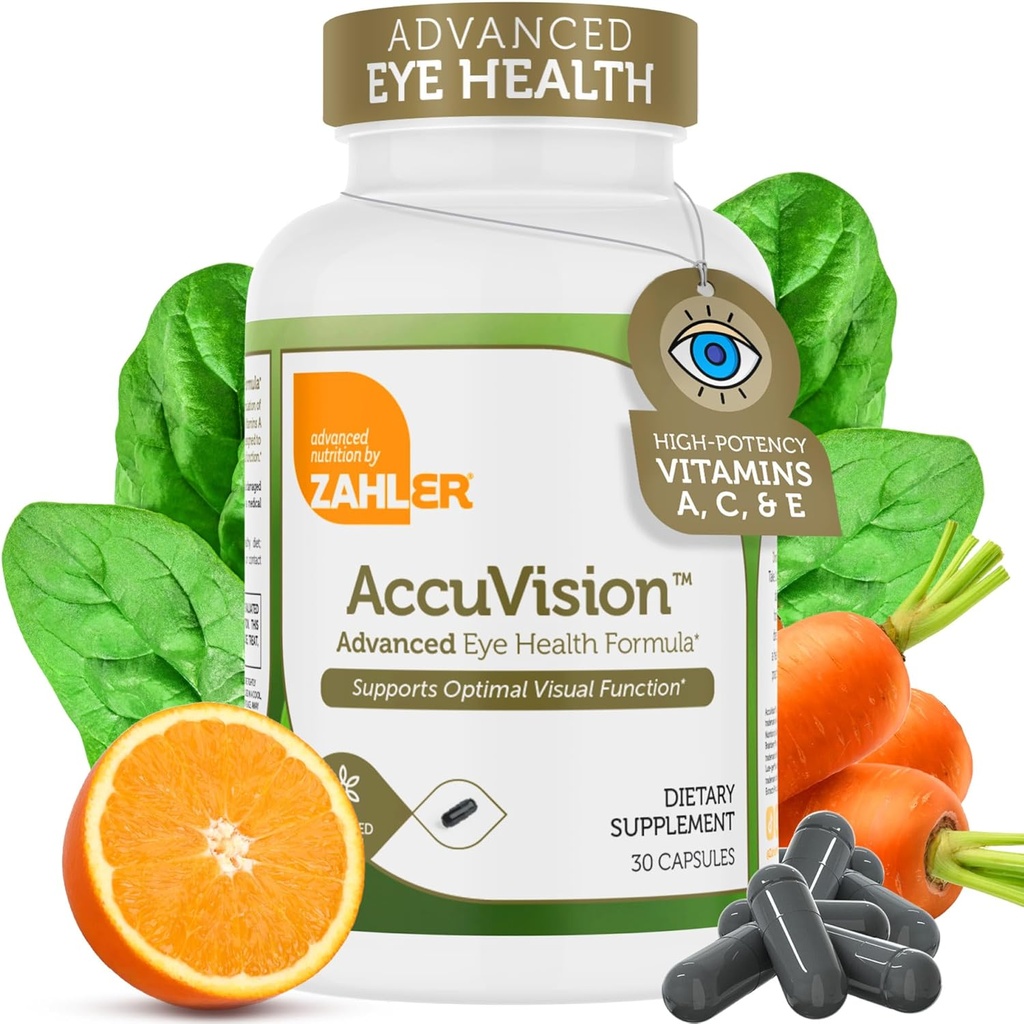 Zahler AccuVision, Advanced Eye Health Formula, 30 cápsulas