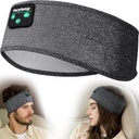 Hoja de dormir de Perytong - Auriculares para dormir laterales - Auriculares para dormir Cómoda banda de auriculares con micrófono de altavoz para hombre