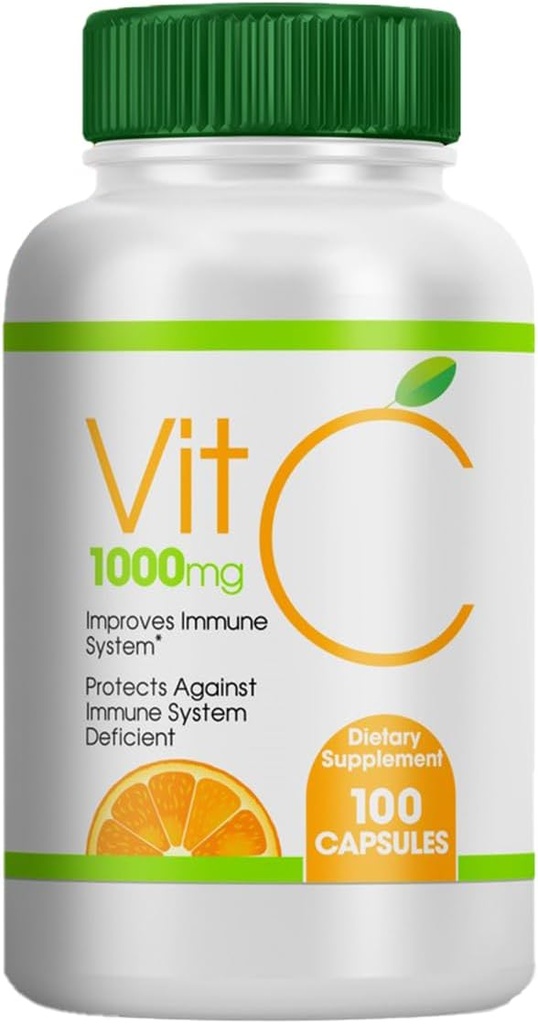 Vitamina Genérica C 1000mg, 100 cápsulas, suplemento dietético cápsulas