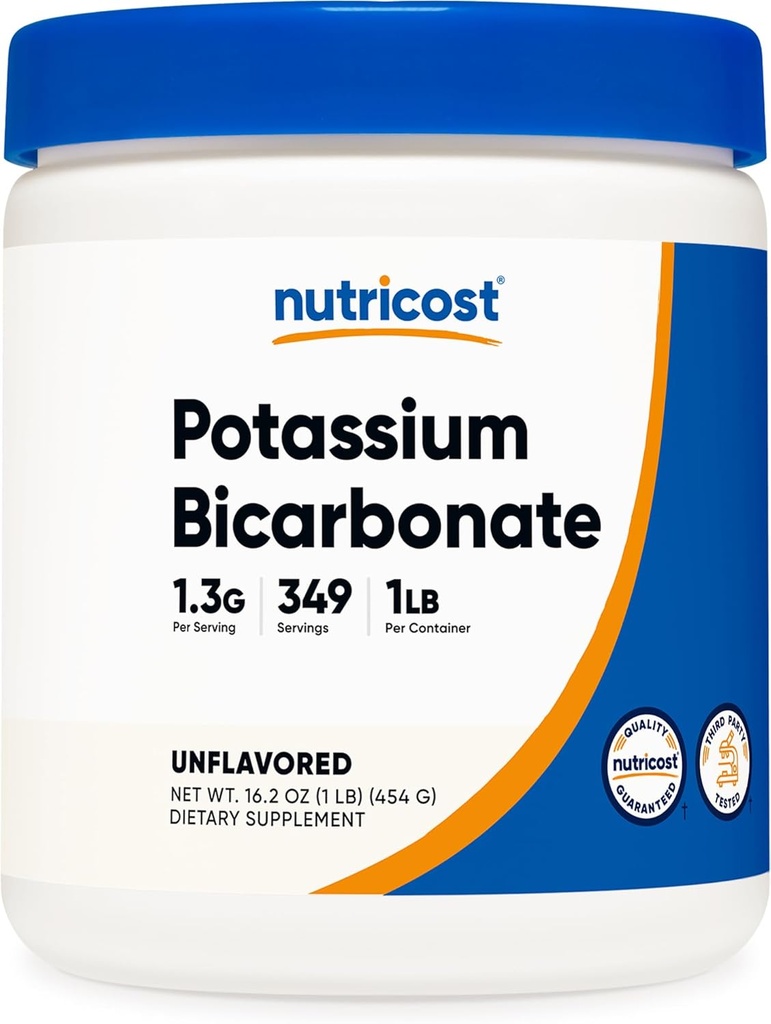 Nutricost Potasio Bicarbonato Powder 1 LB - Gluten Free, Non-GMO