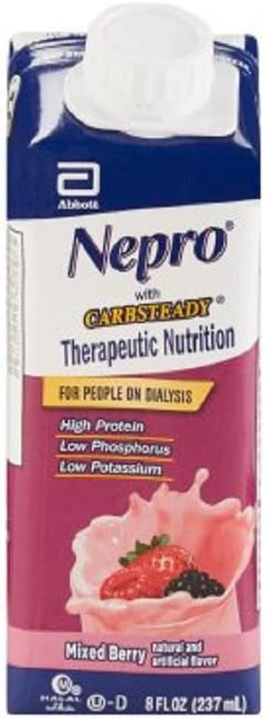 Nepro con Carb Steady Nutrición completa, Berry mixto, Caso de 24 contenedores