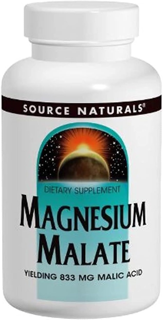 Fuente Natural Magnesio Malate 625mg, 200 capsules