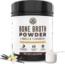 16oz Vainilla Bone Broth Protein Powder De Grass Fed Beef - No GMO Ingredientes, Gut-Friendly, Low Carb Dairy Free Protein Powder - Natural Collagen Source For Joint Support - Keto Friendly