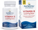 Complejo Nórdico de vitamina B - 45 cápsulas Thiamine, Riboflavin, Niacin, B6 &amp; B12, Folate, Biotin, Pantothenic Acid Heart Brain Health, Energy, Metabolism Non-GMO Servings